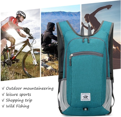 Tas ransel hiking 15L Ultralight Ringan Kemasan ransel hiking Water Resistant Lipat Daypack untuk perjalanan (Grey)
