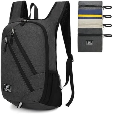 Tas ransel Daypack kecil 15L Hiking ransel lipat ransel kecil ringan tas ransel Packable paket hari perjalanan untuk wanita pria, bl