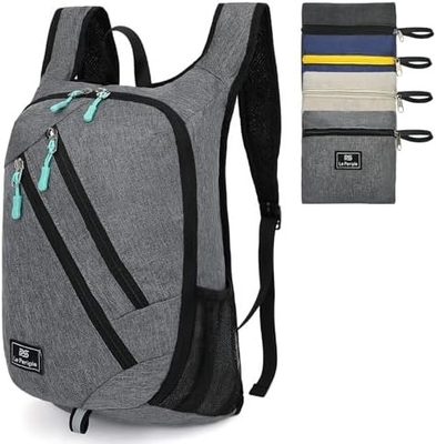 Tas ransel Daypack kecil 15L Hiking ransel lipat ransel kecil ringan tas ransel Packable paket hari perjalanan untuk wanita pria, bl