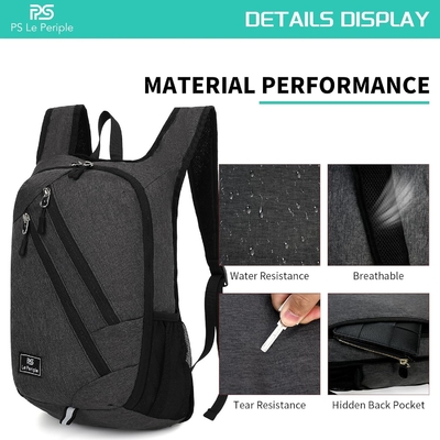 Tas ransel Daypack kecil 15L Hiking ransel lipat ransel kecil ringan tas ransel Packable paket hari perjalanan untuk wanita pria, bl