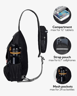 Airfly Packable kecil crossbody Sling ransel bahu tas dada Daypack untuk hiking perjalanan