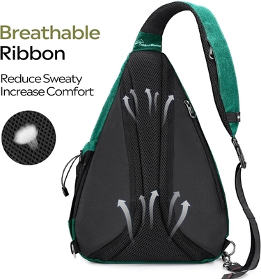 OutdoorMaster Sling Bag, Hiking Daypack, Crossbody Shoulder Chest Urban Outdoor Travel Backpack untuk Wanita &amp; Pria