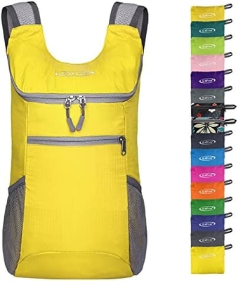 G4Free Tas ransel kecil 11 L lipat ultralight untuk perjalanan, berkemah, olahraga, bersepeda, pria dan wanita