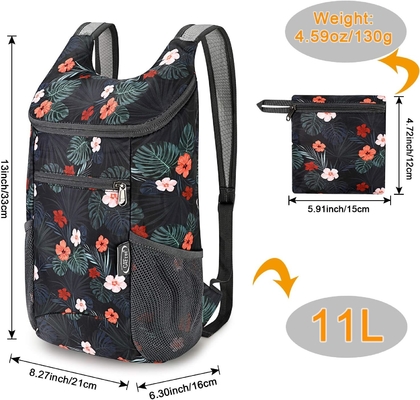 G4Free Tas ransel kecil 11 L lipat ultralight untuk perjalanan, berkemah, olahraga, bersepeda, pria dan wanita