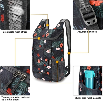 G4Free Tas ransel kecil 11 L lipat ultralight untuk perjalanan, berkemah, olahraga, bersepeda, pria dan wanita