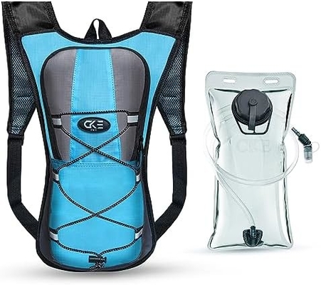 Tas ransel hidrasi Paket hidrasi Tas ransel air dengan 2L (70 ons) hidrasi kandung kemih untuk pria wanita anak-anak untuk berlari