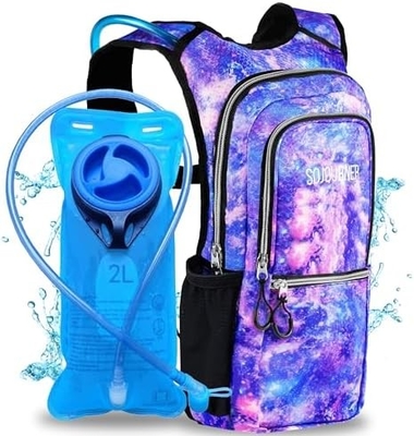 Paket Hidrasi Sojourner, Tas ransel hidrasi - Tas ransel air dengan 2 liter hidrasi kandung kemih, Festival Essential - Rave