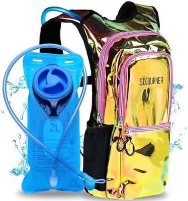 Paket Hidrasi Sojourner, Tas ransel hidrasi - Tas ransel air dengan 2 liter hidrasi kandung kemih, Festival Essential - Rave