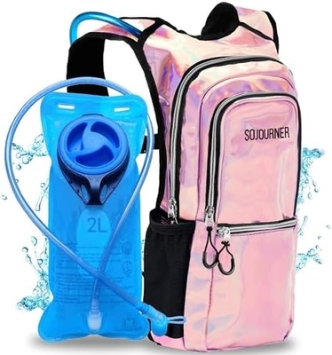 Paket Hidrasi Sojourner, Tas ransel hidrasi - Tas ransel air dengan 2 liter hidrasi kandung kemih, Festival Essential - Rave