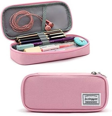 FUXINGYAO PENCIL CASE, MULTI-SLOT PENCIL POCH, PORTABLE PENCIL BAG, PEN CASE FOR& OFFICE ((BLACK))