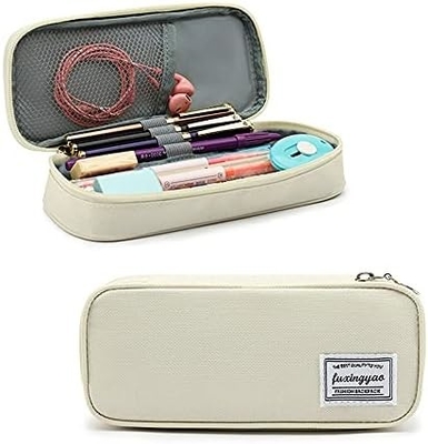 FUXINGYAO PENCIL CASE, MULTI-SLOT PENCIL POCH, PORTABLE PENCIL BAG, PEN CASE FOR& OFFICE ((BLACK))