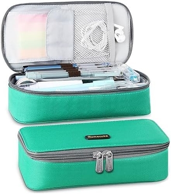 Homecube Pencil Case Kapasitas Pencil Holder Box Makeup Pen Tas Kantong Kain Oxford Storage Bag Besar