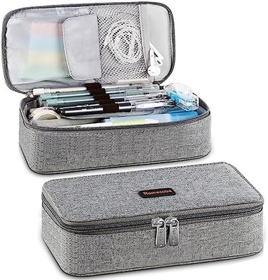 Homecube Pencil Case Kapasitas Pencil Holder Box Makeup Pen Tas Kantong Kain Oxford Storage Bag Besar