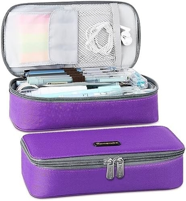 Homecube Pencil Case Kapasitas Pencil Holder Box Makeup Pen Tas Kantong Kain Oxford Storage Bag Besar