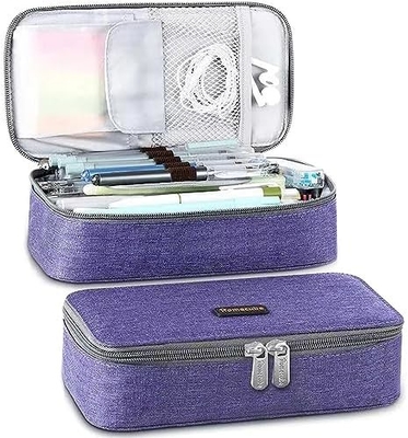 Homecube Pencil Case Kapasitas Pencil Holder Box Makeup Pen Tas Kantong Kain Oxford Storage Bag Besar