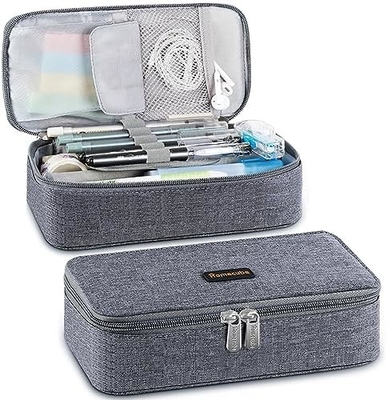 Homecube Pencil Case Kapasitas Pencil Holder Box Makeup Pen Tas Kantong Kain Oxford Storage Bag Besar