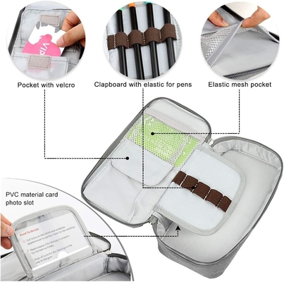 Homecube Pencil Case Kapasitas Pencil Holder Box Makeup Pen Tas Kantong Kain Oxford Storage Bag Besar