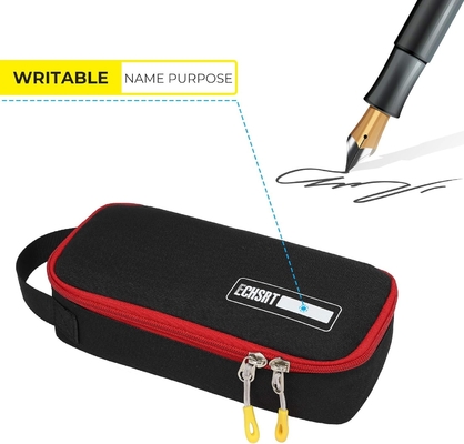 ECHSRT Kasus Pensil Besar, Kantong Pensil Estetika Dengan Kapasitas Besar, Kantong Alat Tulis Portable Minimalis Dengan Pegangan Untuk