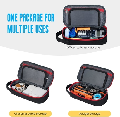 ECHSRT Kasus Pensil Besar, Kantong Pensil Estetika Dengan Kapasitas Besar, Kantong Alat Tulis Portable Minimalis Dengan Pegangan Untuk