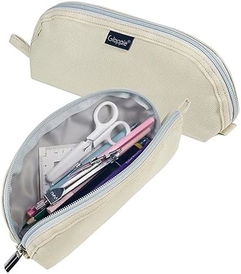 Gloppie Cute Pencil Case Kawaii Pencil Pouch Pencil Case kecil Kantong pensil sederhana dengan Zipper Pen Case Bus Pen Case,