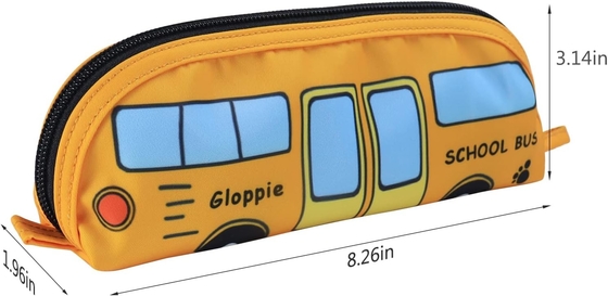 Gloppie Cute Pencil Case Kawaii Pencil Pouch Pencil Case kecil Kantong pensil sederhana dengan Zipper Pen Case Bus Pen Case,
