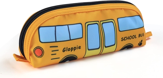 Gloppie Cute Pencil Case Kawaii Pencil Pouch Pencil Case kecil Kantong pensil sederhana dengan Zipper Pen Case Bus Pen Case,