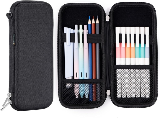 Idream365 Upgraded Hard Pencil Case Box For Adluts,Durable Pen Carrying Case dengan Zipper-Black