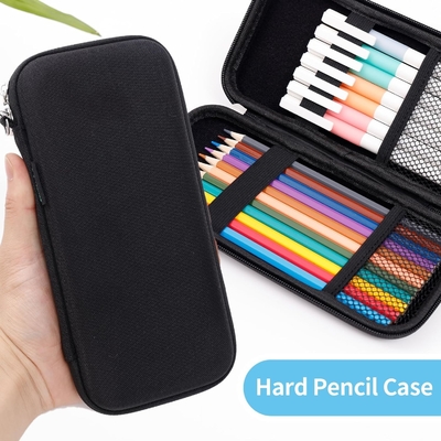 Idream365 Upgraded Hard Pencil Case Box For Adluts,Durable Pen Carrying Case dengan Zipper-Black