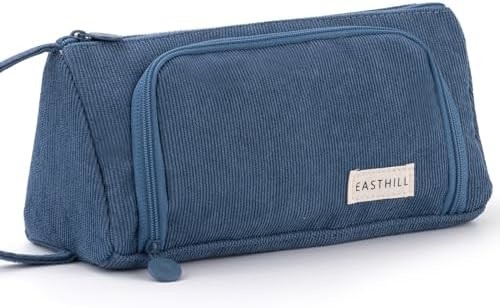 EASTHILL Kapasitas besar Pencil Case Tas Pen Case Kantong Kantor Kantong Sekolah Perguruan Tinggi Office Organizer untuk Remaja Gadis