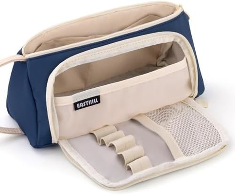 EASTHILL Kapasitas besar Pencil Case Tas Pen Case Kantong Kantor Kantong Sekolah Perguruan Tinggi Office Organizer untuk Remaja Gadis