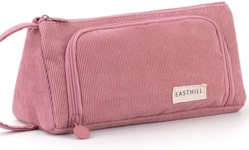 EASTHILL Kapasitas besar Pencil Case Tas Pen Case Kantong Kantor Kantong Sekolah Perguruan Tinggi Office Organizer untuk Remaja Gadis