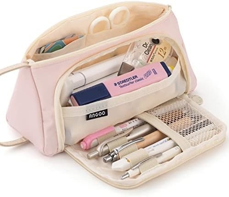 EASTHILL Kapasitas besar Pencil Case Tas Pen Case Kantong Kantor Kantong Sekolah Perguruan Tinggi Office Organizer untuk Remaja Gadis