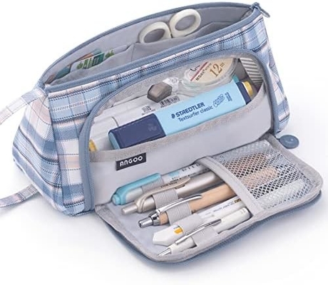 EASTHILL Kapasitas besar Pencil Case Tas Pen Case Kantong Kantor Kantong Sekolah Perguruan Tinggi Office Organizer untuk Remaja Gadis