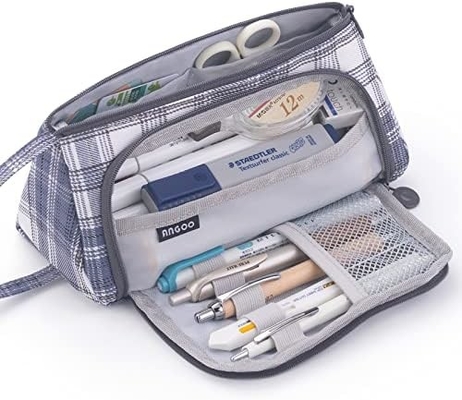 EASTHILL Kapasitas besar Pencil Case Tas Pen Case Kantong Kantor Kantong Sekolah Perguruan Tinggi Office Organizer untuk Remaja Gadis