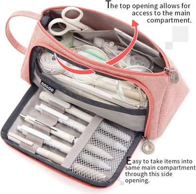 EASTHILL Kapasitas besar Pencil Case Tas Pen Case Kantong Kantor Kantong Sekolah Perguruan Tinggi Office Organizer untuk Remaja Gadis