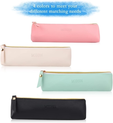 ISuperb 4 Pcs Pencil Case PU Kulit Pencil Tas Waterproof Organizer Storage Bag Kosmetik Zipper Tas Untuk Wanita