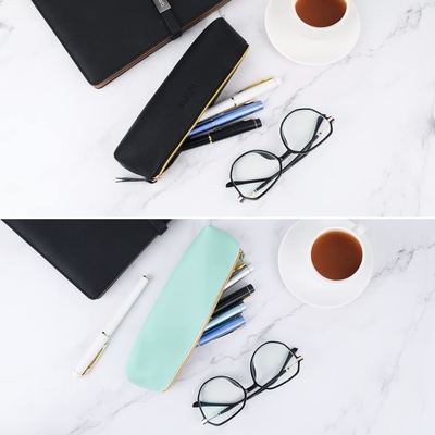 ISuperb 4 Pcs Pencil Case PU Kulit Pencil Tas Waterproof Organizer Storage Bag Kosmetik Zipper Tas Untuk Wanita