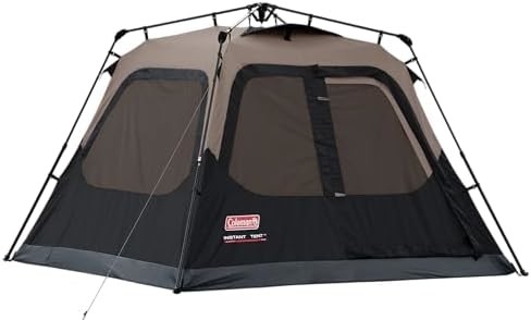 Coleman Camping Tent dengan Instalasi Instan, 4/6/8/10 Orang Tenda tahan cuaca dengan Teknologi WeatherTec, Double-Thick
