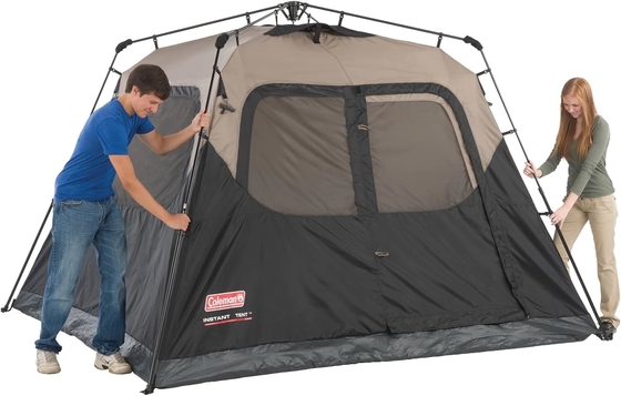 Coleman Camping Tent dengan Instalasi Instan, 4/6/8/10 Orang Tenda tahan cuaca dengan Teknologi WeatherTec, Double-Thick