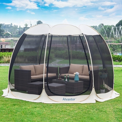 Alvantor Screen House Kamar Camping Tent Outdoor Canopy Pop Up Sun Shade Hexagon Shelter Mesh Dinding Tidak Waterproof 6'x6'