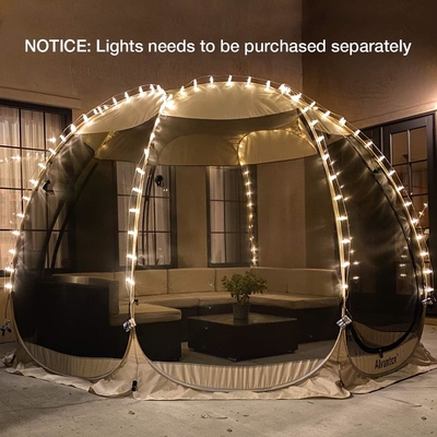 Alvantor Screen House Kamar Camping Tent Outdoor Canopy Pop Up Sun Shade Hexagon Shelter Mesh Dinding Tidak Waterproof 6'x6'