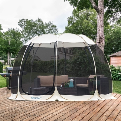 Alvantor Screen House Kamar Camping Tent Outdoor Canopy Pop Up Sun Shade Hexagon Shelter Mesh Dinding Tidak Waterproof 6'x6'