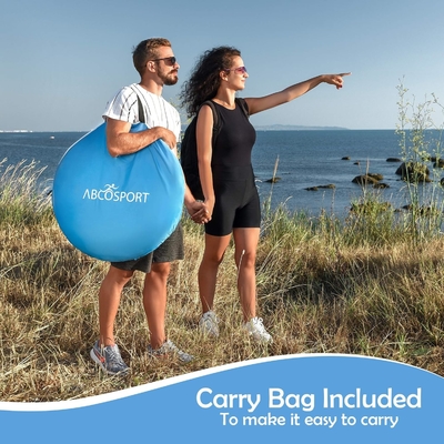 Abco 2-Person Pop Up Tent - Kabana Portable dengan 2 Pintu, tahan air dan perlindungan UV, Tas Pengangkut - Sky Blue