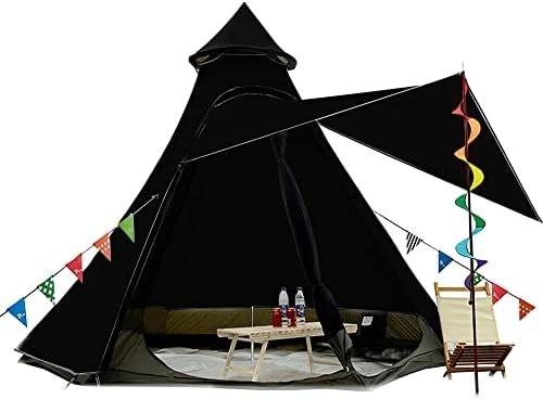 12'x10'x8'Dome Camping Tent 5-6 Orang 4 Musim Lantai Ganda Waterproof Anti-UV Windproof Tent Keluarga Camping Outdoor