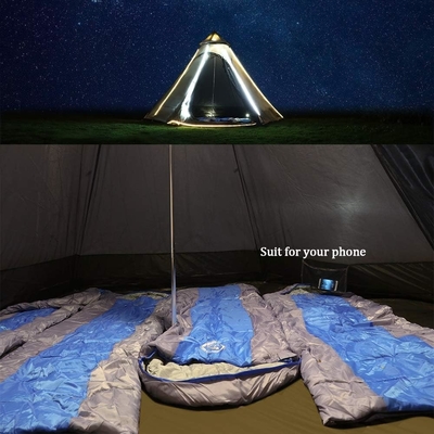 12'x10'x8'Dome Camping Tent 5-6 Orang 4 Musim Lantai Ganda Waterproof Anti-UV Windproof Tent Keluarga Camping Outdoor