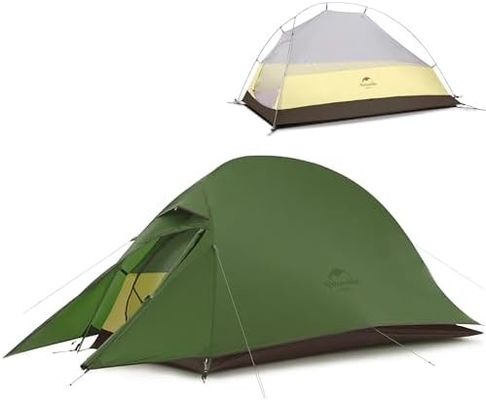Naturehike Cloud-Up 1 Person Tent Lightweight Backpacking Tent untuk Satu Orang, Waterproof Ultralight Single Person Tent, Do