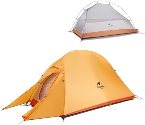 Naturehike Cloud-Up 1 Person Tent Lightweight Backpacking Tent untuk Satu Orang, Waterproof Ultralight Single Person Tent, Do