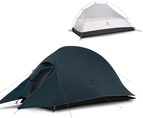 Naturehike Cloud-Up 1 Person Tent Lightweight Backpacking Tent untuk Satu Orang, Waterproof Ultralight Single Person Tent, Do