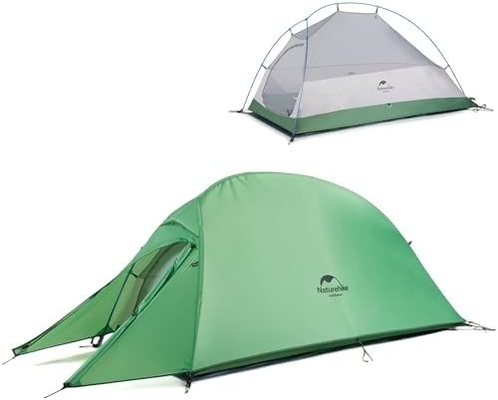 Naturehike Cloud-Up 1 Person Tent Lightweight Backpacking Tent untuk Satu Orang, Waterproof Ultralight Single Person Tent, Do