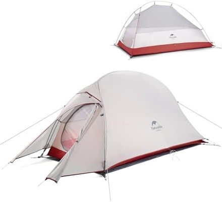 Naturehike Cloud-Up 1 Person Tent Lightweight Backpacking Tent untuk Satu Orang, Waterproof Ultralight Single Person Tent, Do